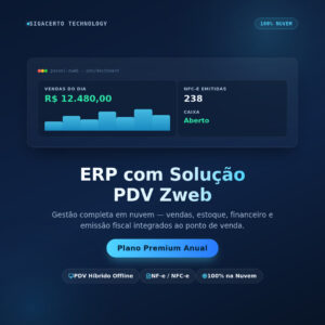 ZWEB PREMIUM ANUAL (para teste 3 dias escolha Boleto e pague somente se gostar) R$ 139/MÊS