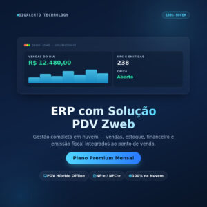 ZWEB Premium - Usuários ilimitados (para teste 3 dias escolha Boleto e pague somente se gostar) R$ 169/MÊS