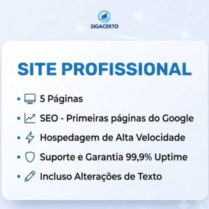 Site Profissional com entrega em 5 dias úteis - Bonus Chatbot